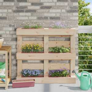 vidaXL Cutii de flori pentru paleți Euro 12 pcs Maro imagine