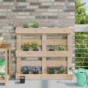 vidaXL Cutii de flori pentru paleți Euro 24 pcs Negru imagine