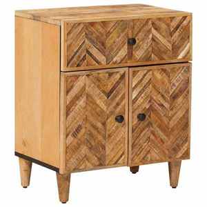 vidaXL Noptieră cu sertar Maro 50 x 33 x 60 cm Lemn de mango solid imagine