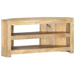 vidaXL Comodă TV colțar, 90 x 45 x 45 cm, lemn masiv de mango imagine