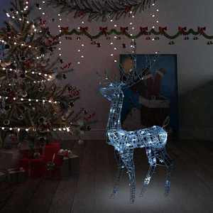 vidaXL Decorațiune de Crăciun ren 140 LED-uri alb rece 120 cm acril imagine
