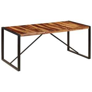 vidaXL Masă de bucătărie, 180 x 90 x 75 cm, lemn masiv de acacia imagine