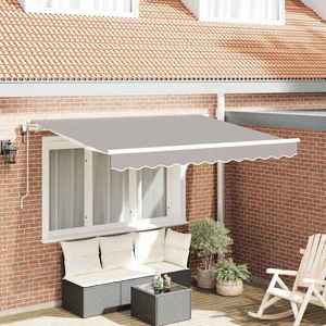 vidaXL Cortina Retractabilă Gri deschis 250 x 200 cm țesătură imagine