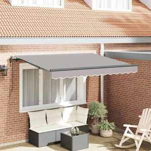 vidaXL Cortina Retractabilă Gri deschis 250 x 200 cm țesătură imagine