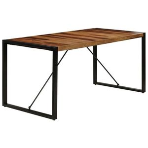 vidaXL Masă de bucătărie, 160x80x75 cm, lemn masiv de acacia imagine