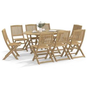 vidaXL Scaune grădină pliabile 8 buc. 44x50x88 cm lemn masiv acacia imagine