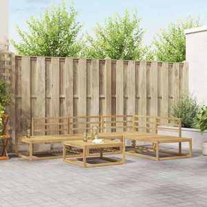 vidaXL Set de canapele de exterior 5 Bucată imagine
