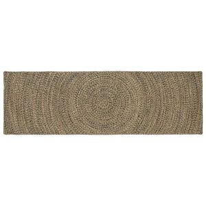 vidaXL Covoare de zonă Natural și Negru 80 x 200 cm Iută imagine
