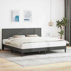 vidaXL Cadru de pat Gri închis 180 x 200 cm Țesătură din corduroy imagine