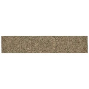 vidaXL Covoare de zonă Natural și Negru 80 x 400 cm Iută imagine