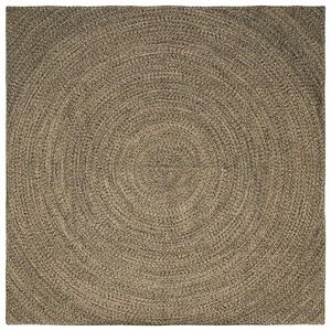 vidaXL Covoare de zonă Natural și Negru 300 x 300 cm Iută imagine
