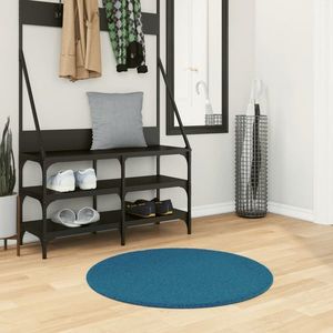 vidaXL Covor „OVIEDO”, fire scurte, turcoaz, Ø 80 cm imagine