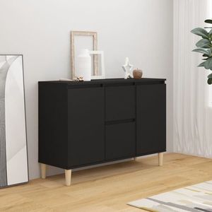 vidaXL Servantă, negru, 101x35x70 cm, lemn prelucrat imagine