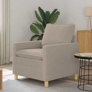 vidaXL Canapea Gri deschis 76 x 81 x 87, 5 cm Țesătură imagine