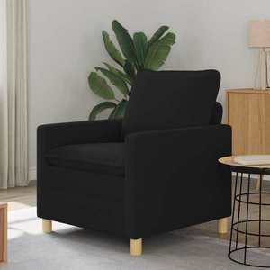 vidaXL Canapea Negru 76 x 81 x 87, 5 cm Țesătură imagine