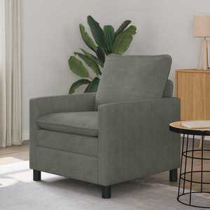 vidaXL Canapea Gri deschis 76 x 81 x 87, 5 cm Țesătură imagine
