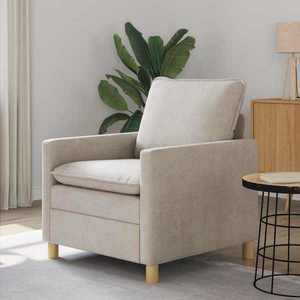 vidaXL Canapea Crem 76 x 81 x 87, 5 cm Poliester imagine