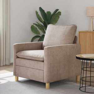 vidaXL Canapea Bej 76 x 81 x 87, 5 cm Poliester imagine