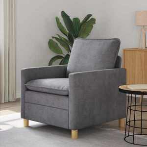 vidaXL Canapea Gri deschis 76 x 81 x 87, 5 cm Poliester imagine