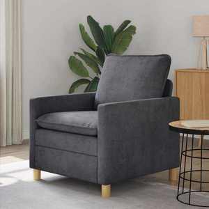 vidaXL Canapea Gri închis 76 x 81 x 87, 5 cm Poliester imagine