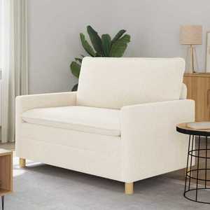 vidaXL Canapea Crem 126 x 81 x 87, 5 cm Țesătură imagine