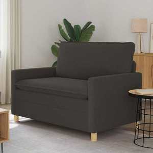 vidaXL Canapea Gri închis 126 x 81 x 87, 5 cm Țesătură imagine
