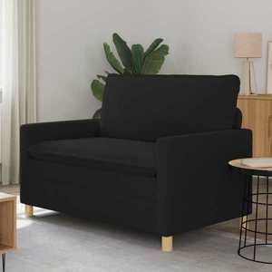 vidaXL Canapea Negru 126 x 81 x 87, 5 cm Țesătură imagine