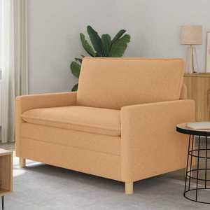 vidaXL Canapea Bej 126 x 81 x 87, 5 cm Țesătură imagine