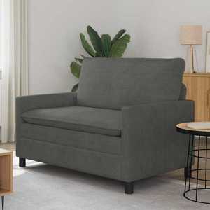 vidaXL Canapea Gri închis 126 x 81 x 87, 5 cm Țesătură imagine