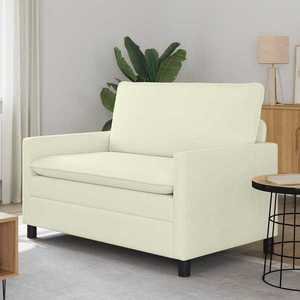 vidaXL Canapea Crem 126 x 81 x 87, 5 cm Țesătură imagine