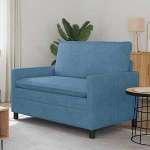 vidaXL Canapea albastru 126 x 81 x 87, 5 cm Țesătură imagine