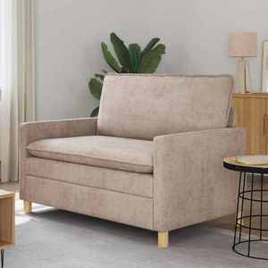 vidaXL Canapea Bej 126 x 81 x 87, 5 cm Poliester imagine