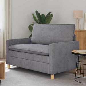 vidaXL Canapea Gri deschis 126 x 81 x 87, 5 cm Poliester imagine