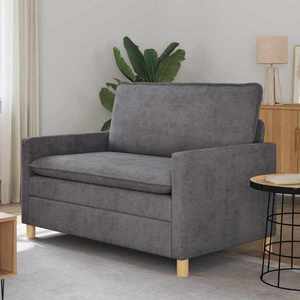 vidaXL Canapea Gri închis 126 x 81 x 87, 5 cm Poliester imagine