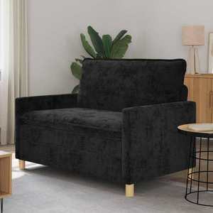 vidaXL Canapea Negru 126 x 81 x 87, 5 cm Poliester imagine