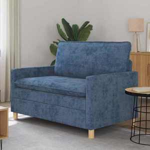vidaXL Canapea albastru 126 x 81 x 87, 5 cm Poliester imagine