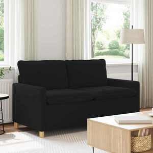 vidaXL Canapea Negru 156 x 81 x 87, 5 cm Țesătură imagine