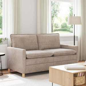 vidaXL Canapea Bej 156 x 81 x 87, 5 cm Poliester imagine
