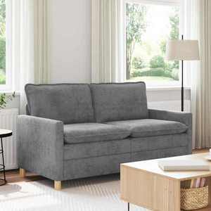 vidaXL Canapea Gri deschis 156 x 81 x 87, 5 cm Poliester imagine
