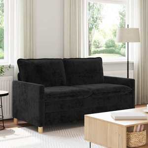 vidaXL Canapea Negru 156 x 81 x 87, 5 cm Poliester imagine