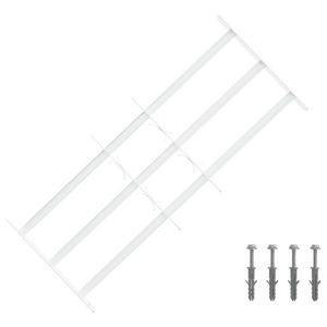 vidaXL Grilaj de Securitate pentru Feronerie cu 3 Bare Încuiate 3 pcs imagine