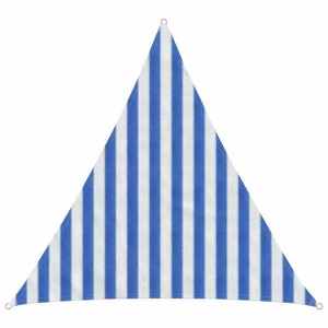 vidaXL Pânză de umbră Albastru și Alb 2 x 2 x 2 m HDPE imagine