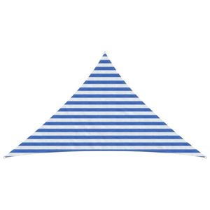 vidaXL Pânză de umbră Albastru și Alb 2, 5 x 2, 5 x 3, 5 m HDPE imagine