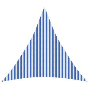 vidaXL Pânză de umbră Albastru și Alb 3, 6 x 3, 6 x 3, 6 m HDPE imagine