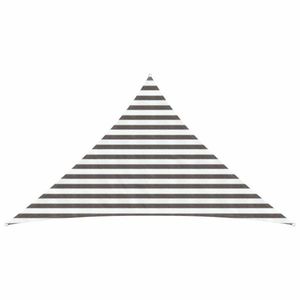 vidaXL Pânză de umbră Gri deschis și alb. 2, 5 x 2, 5 x 3, 5 m HDPE imagine