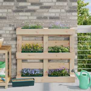 vidaXL Cutii de flori pentru paleți Euro 12 pcs Verde imagine