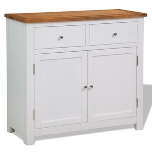 vidaXL Dulap, 90x33, 5x83 cm, lemn masiv de stejar imagine