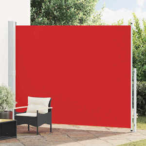 vidaXL Copertină laterală retractabilă terasă, roșu, 220x300 cm imagine