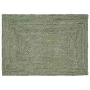 vidaXL Covoare de zonă Dreptunghiular Verde măsliniu 140 x 200 cm Iută imagine
