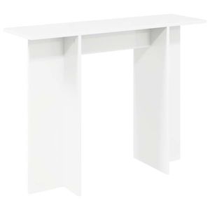 vidaXL Masă de consolă Alb 100 x 30 x 75 cm Lemn prelucrat imagine